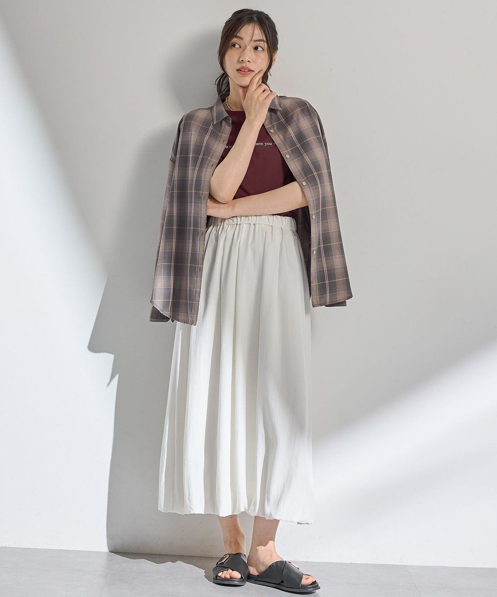 ANY L オンブレーチェックオーバーシャツ 