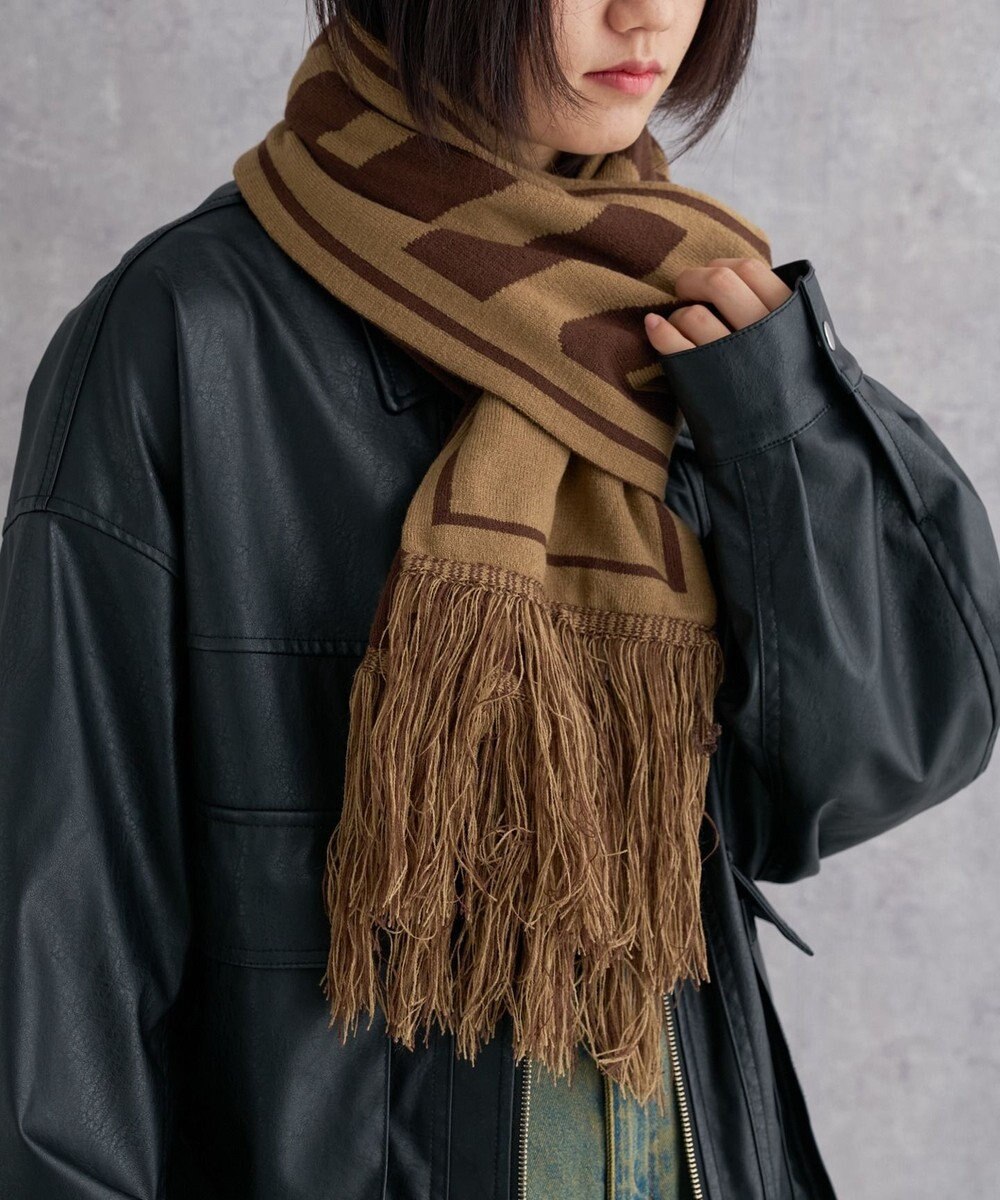 WEGO 【ユニセックス着用ITEM】ロゴマフラー 