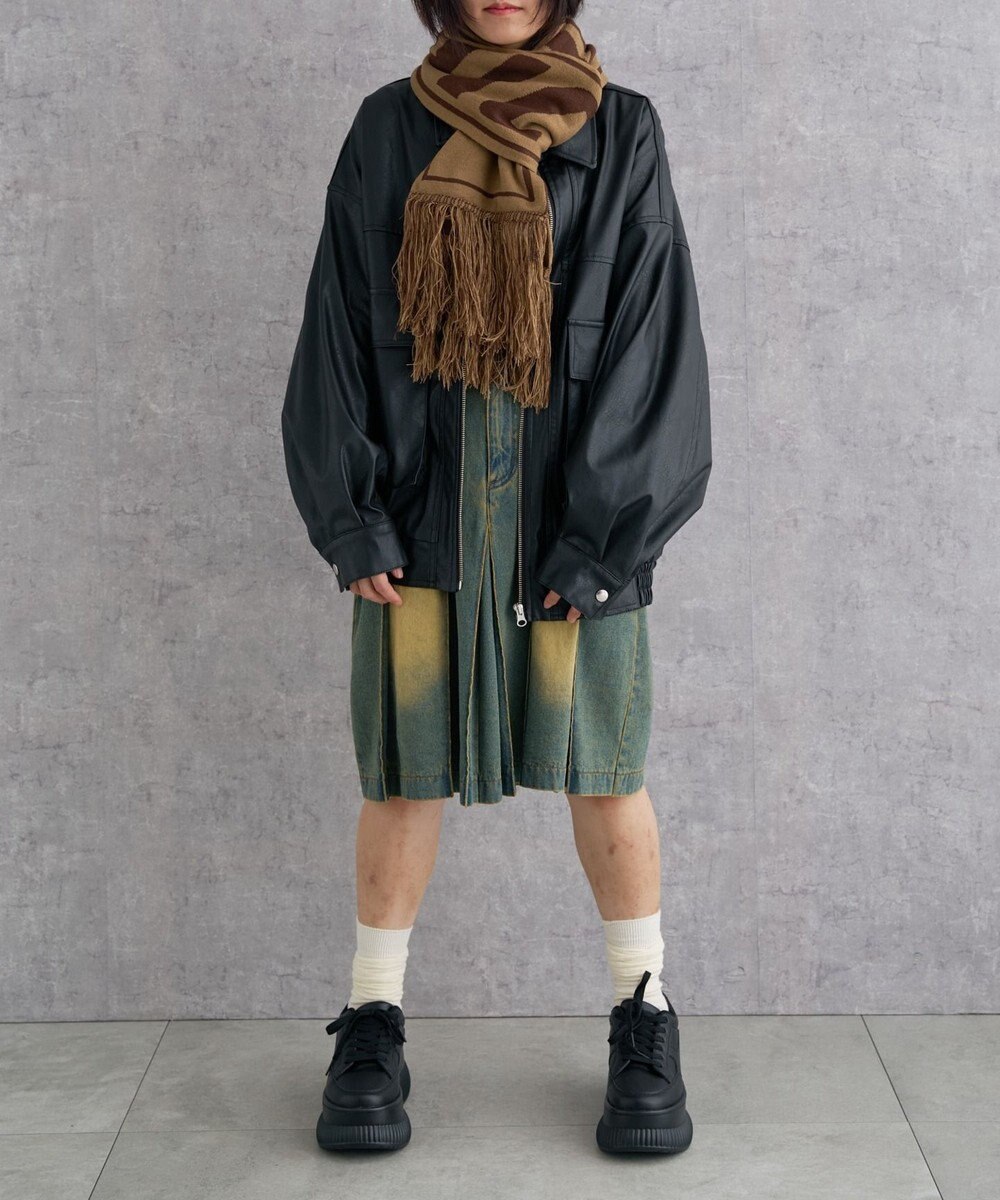 WEGO 【ユニセックス着用ITEM】ロゴマフラー 