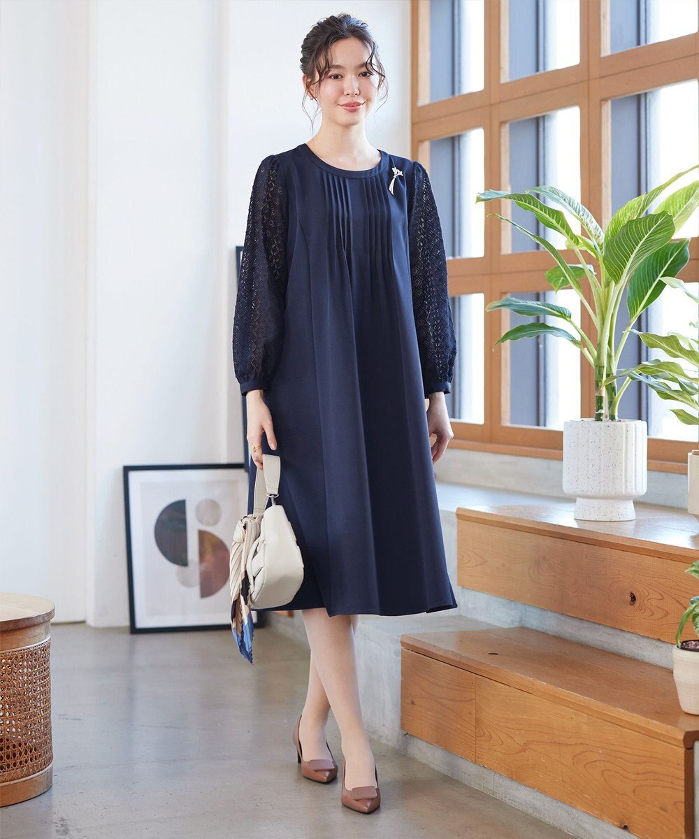 Tiaclasse レーススリーブワンピース 