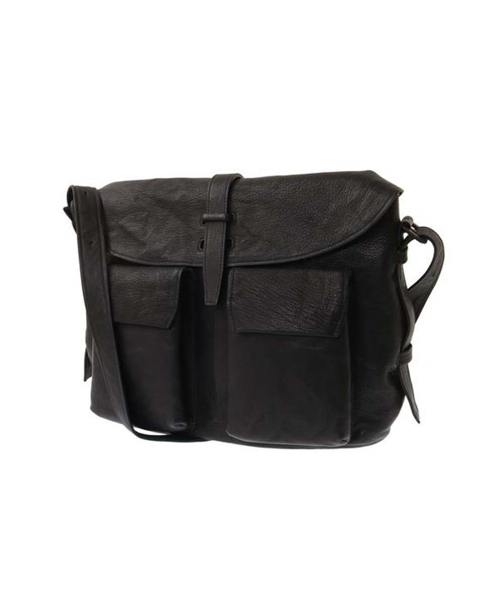 genten ゴートシュリンク かぶせ付ショルダーバッグ 