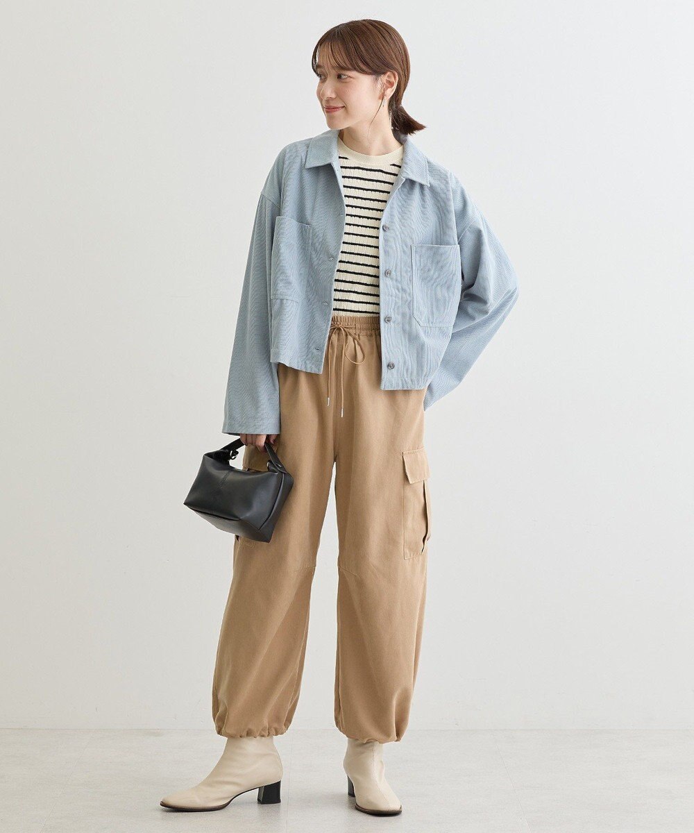 Green Parks プチケーブルクルーネックニットプルオーバー 