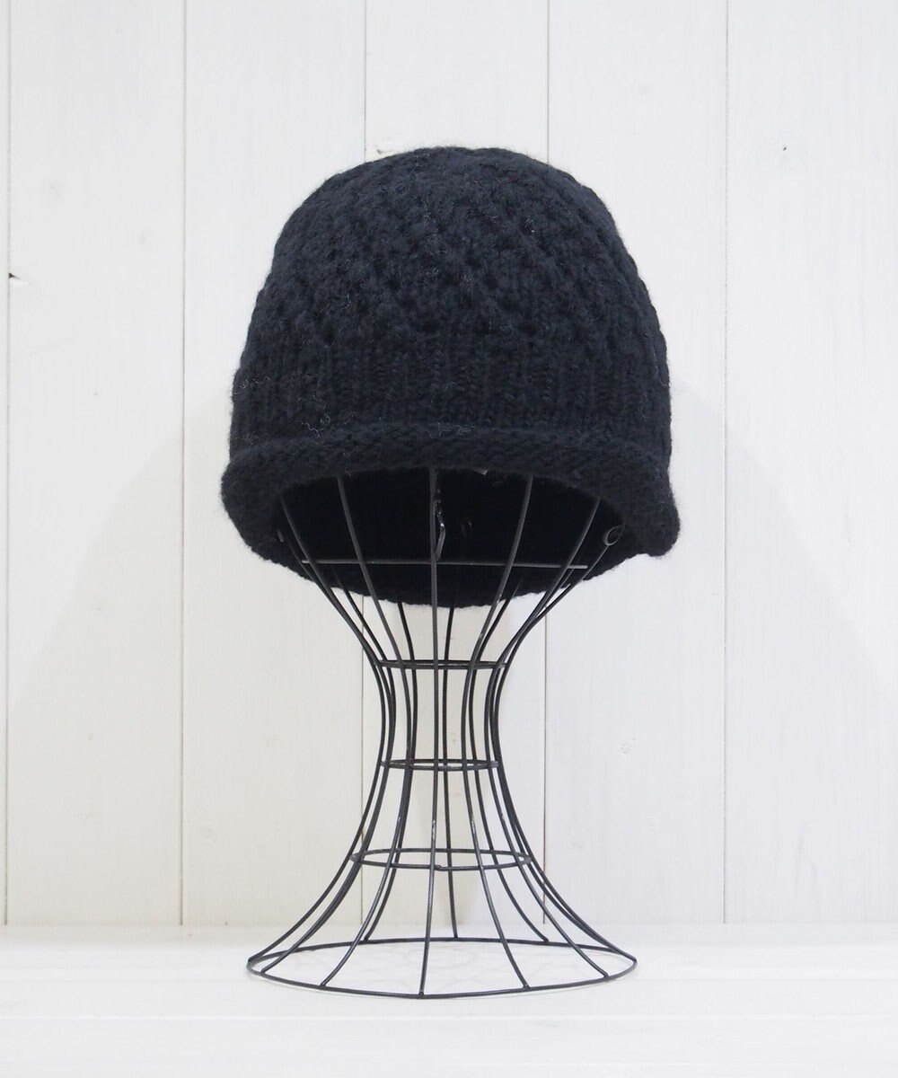 石田製帽 【防寒対策・日本製】ウールロールアップ ニット帽 