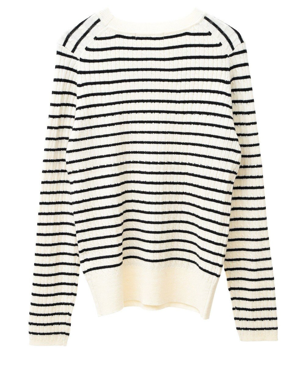 Green Parks プチケーブルクルーネックニットプルオーバー 