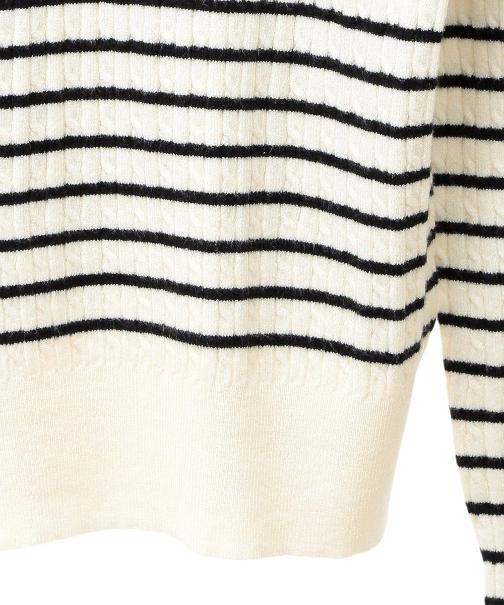 Green Parks プチケーブルクルーネックニットプルオーバー 