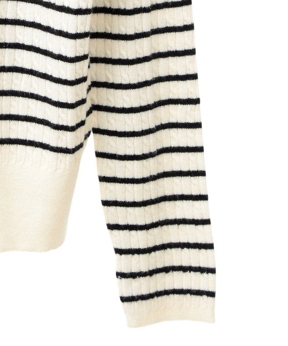 Green Parks プチケーブルクルーネックニットプルオーバー 