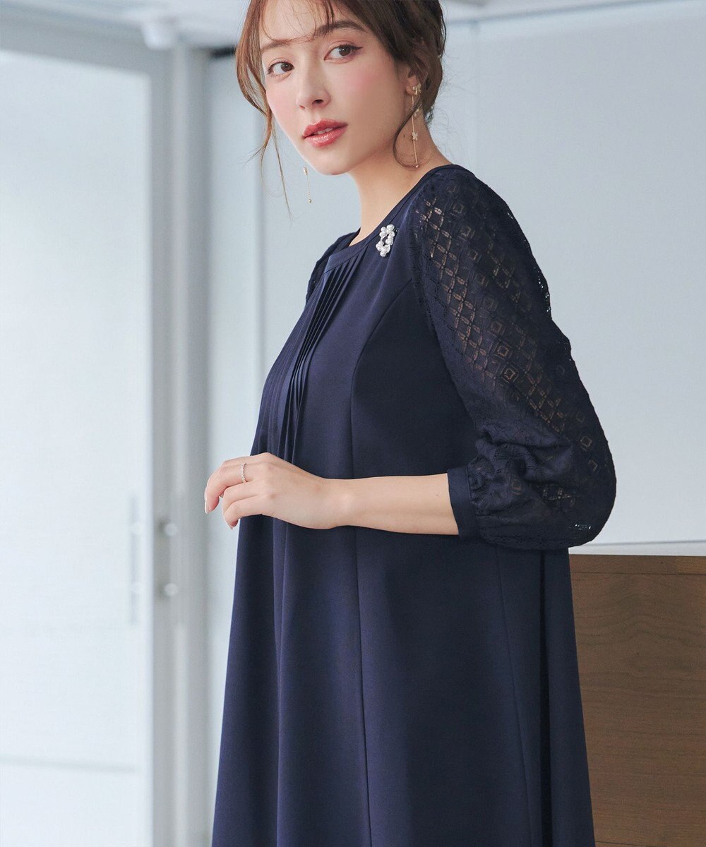 Tiaclasse レーススリーブワンピース 