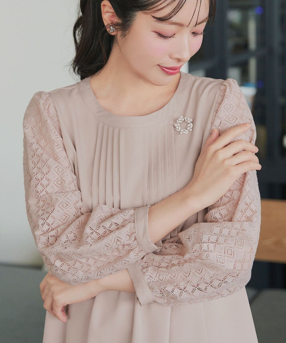 Tiaclasse レーススリーブワンピース 