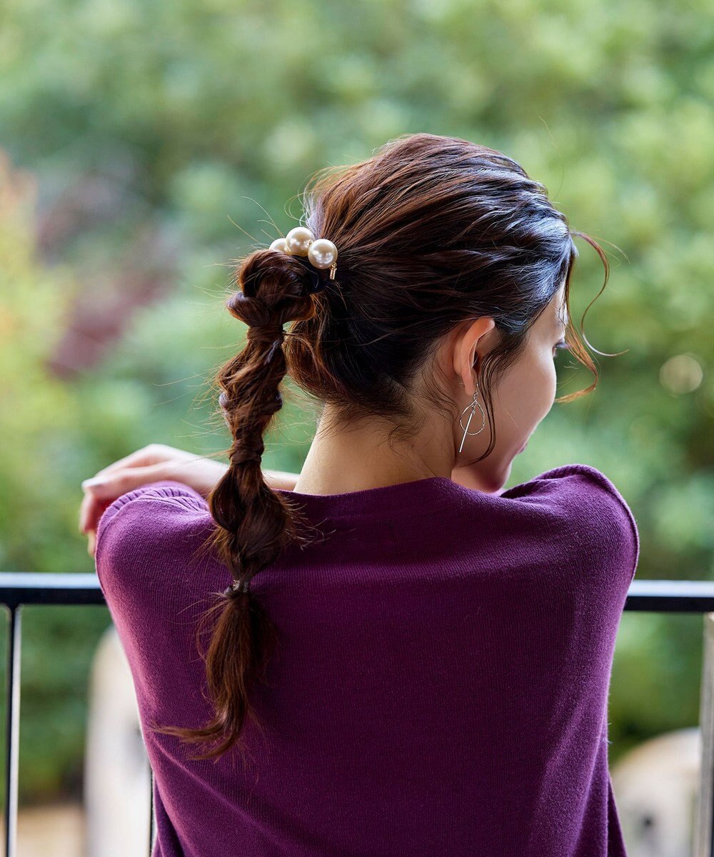 Tiaclasse  3粒パールヘアゴム 