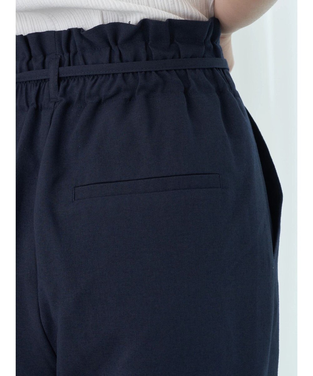 earth music&ecology リネンライクテーパードパンツ 