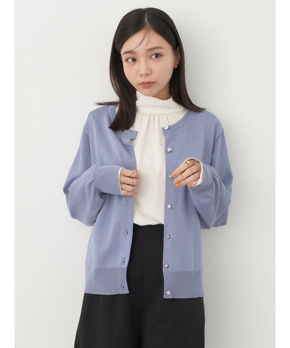 earth music&ecology いろいろ釦クルーネックカーディガン 