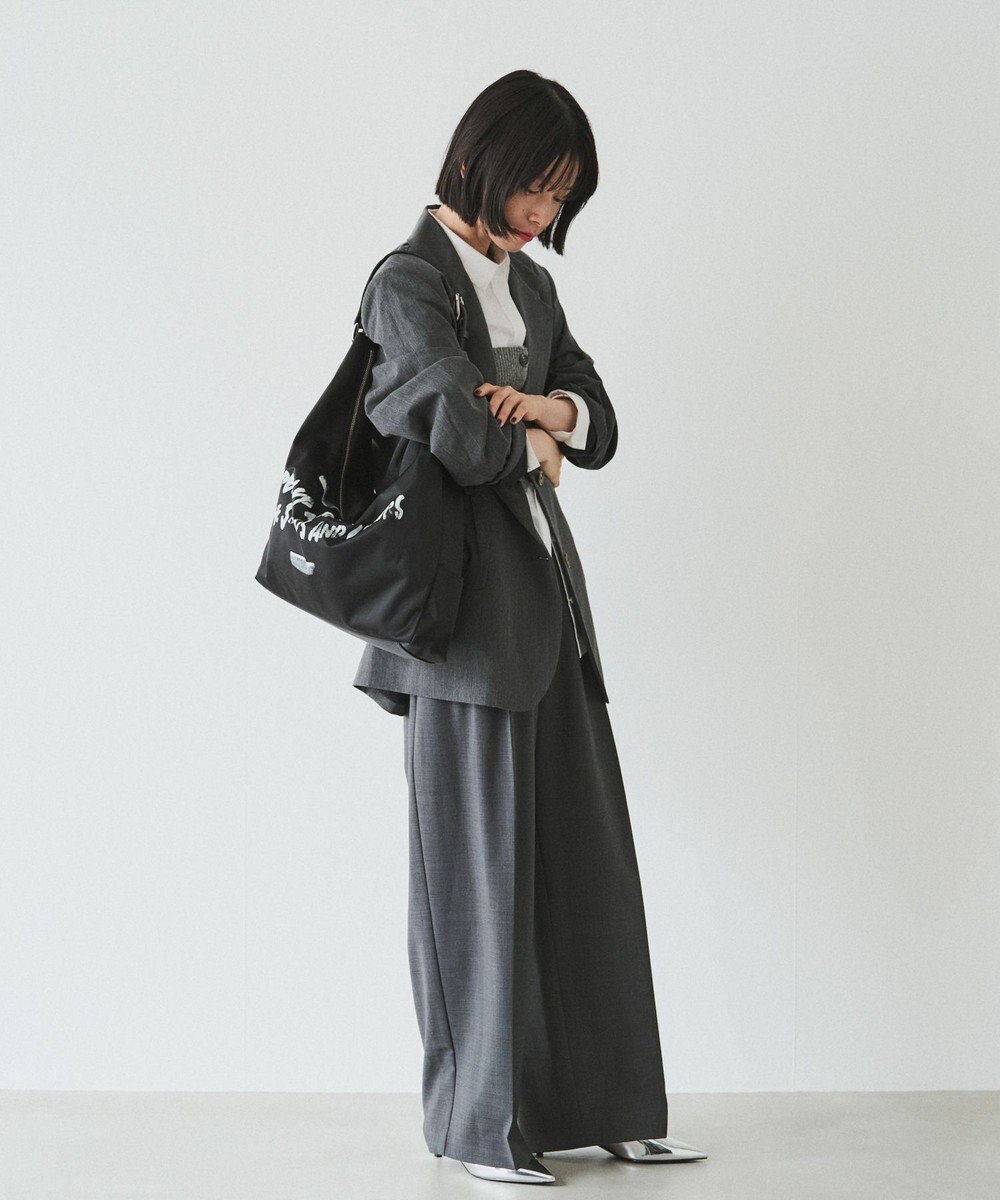 russet ステンシル風プリント ナイロン2WAYショルダーバッグ(SF-271) 