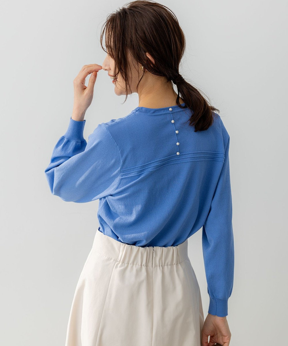 組曲 S 透かし柄 ニットプルオーバー 