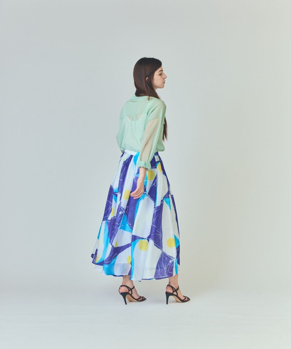 GRACE CONTINENTAL ペイントシアースカート 