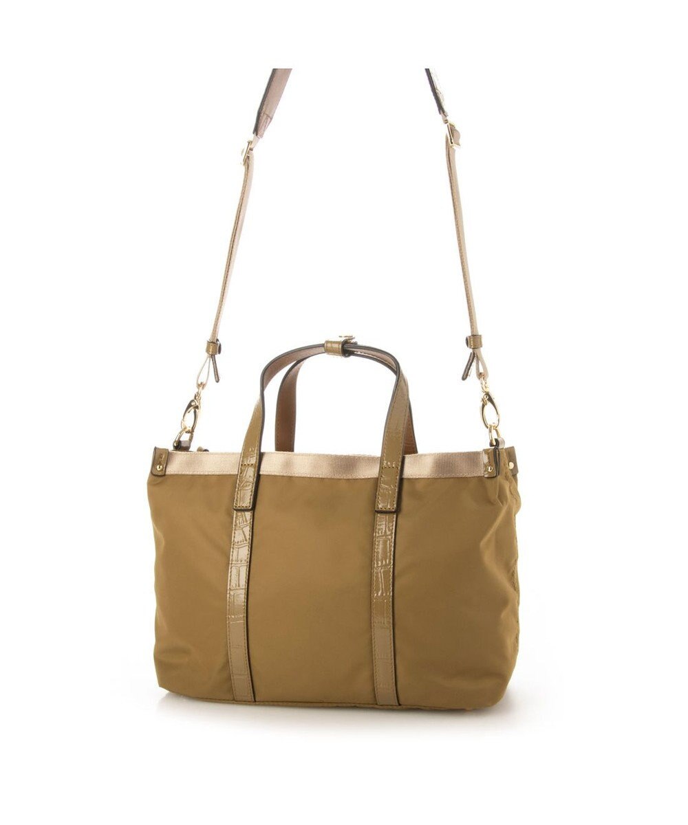 LA BAGAGERIE 【エコユース】ナイロン×型押しエナメル　2WAYミニトート 