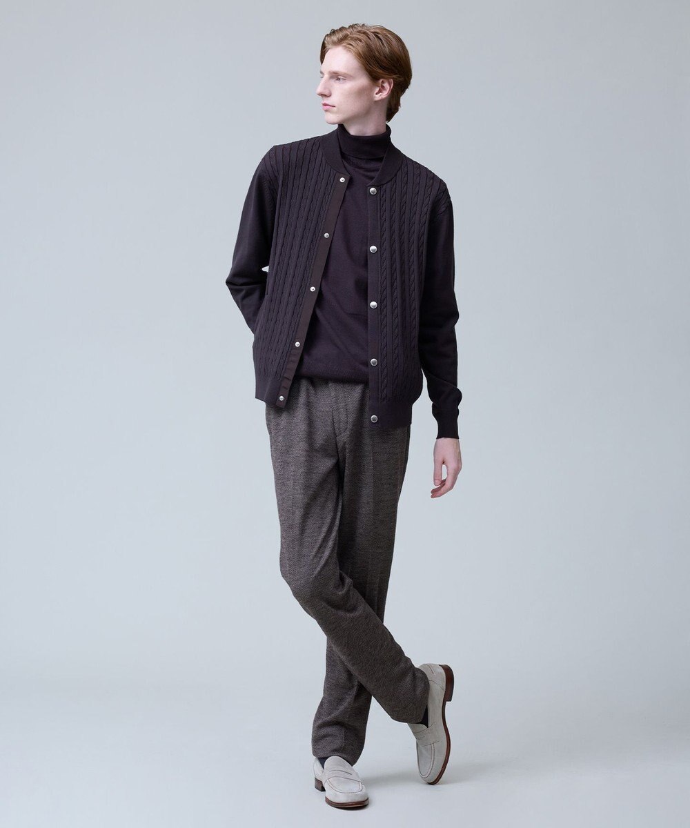 J.PRESS MEN 【セットアップ対応 / ストレッチ】SOFAニット ハイグレードジャージー スラックス 