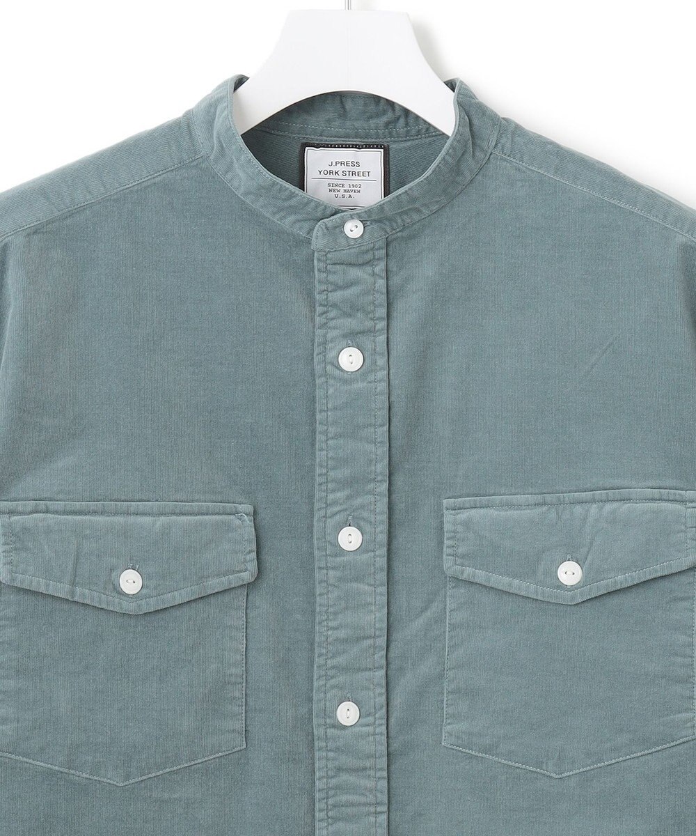 J.PRESS YORK STREET 【UNISEX】シャツコール バンドカラーシャツ 