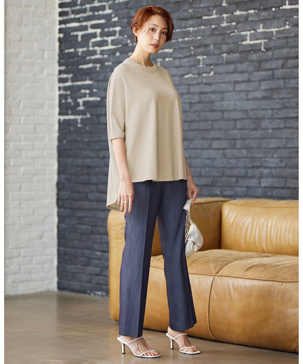 ICB 【人気のため新色追加・洗える】VIS/NYハイゲージ ５分袖プルオーバー 