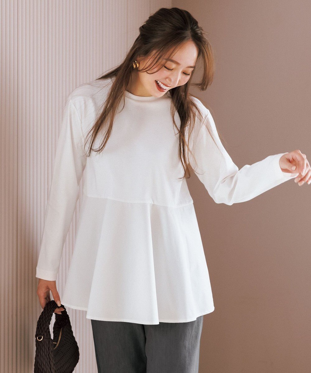 UNFILO L ペプラムコンビ ロンT 