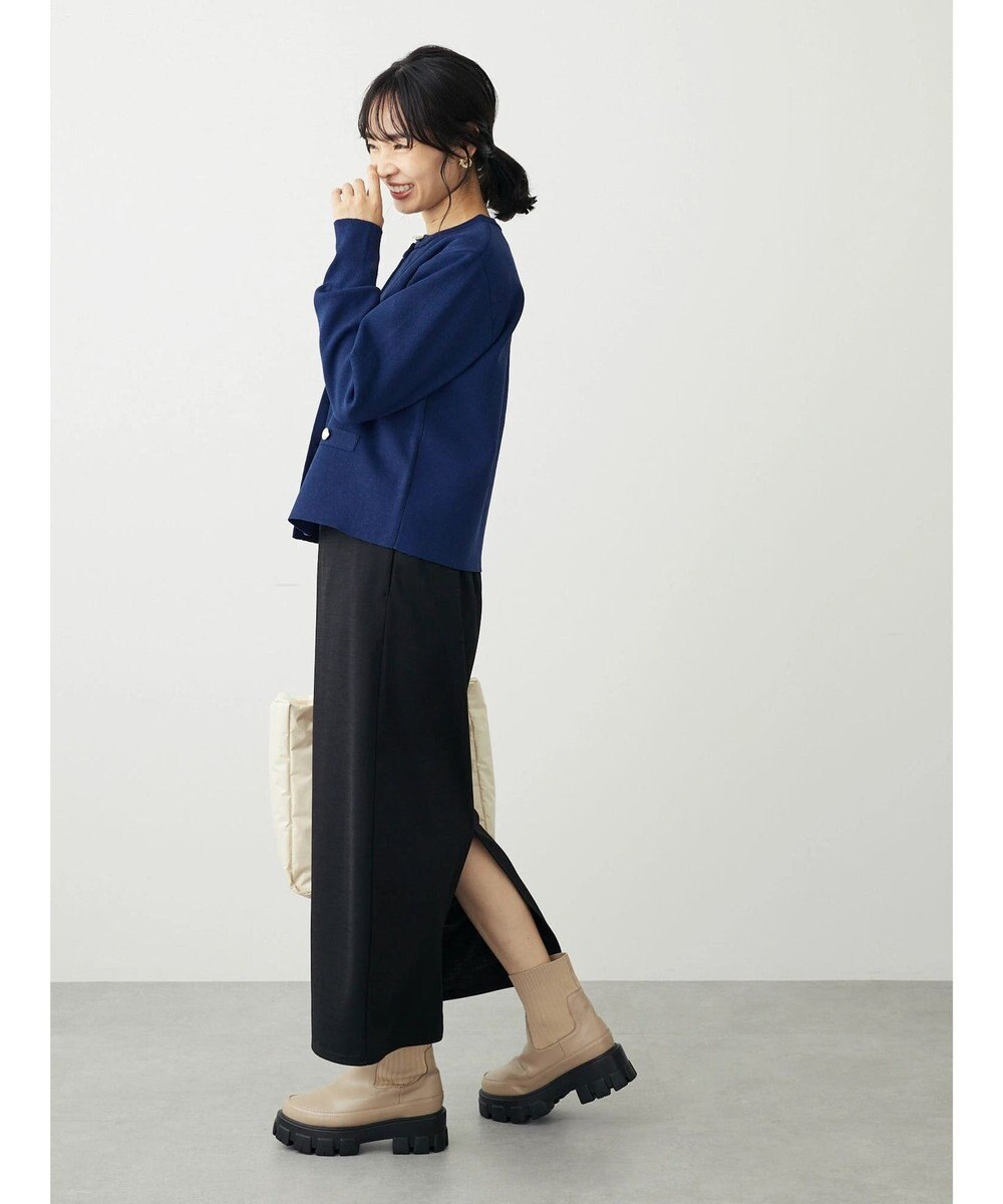 Green Parks ゴールド釦ボックス型カーディガン 