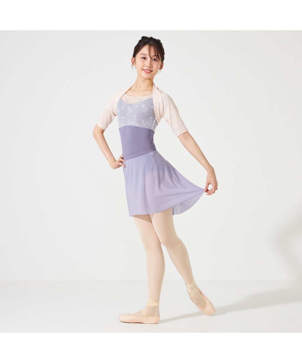 Chacott ハーフスリーブレオタード 