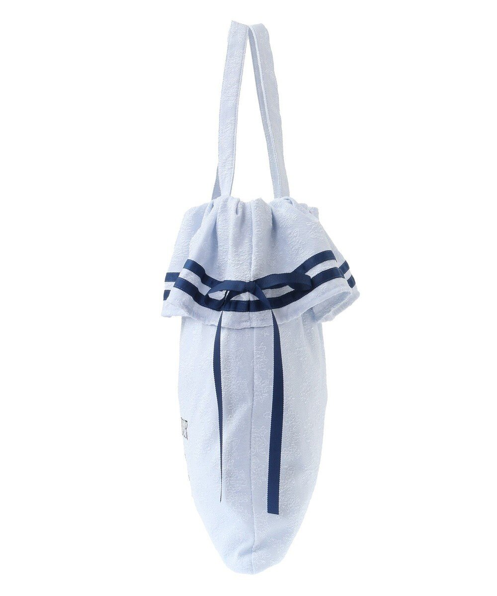 Maison de FLEUR ラインリボンジャカードトートバッグ 