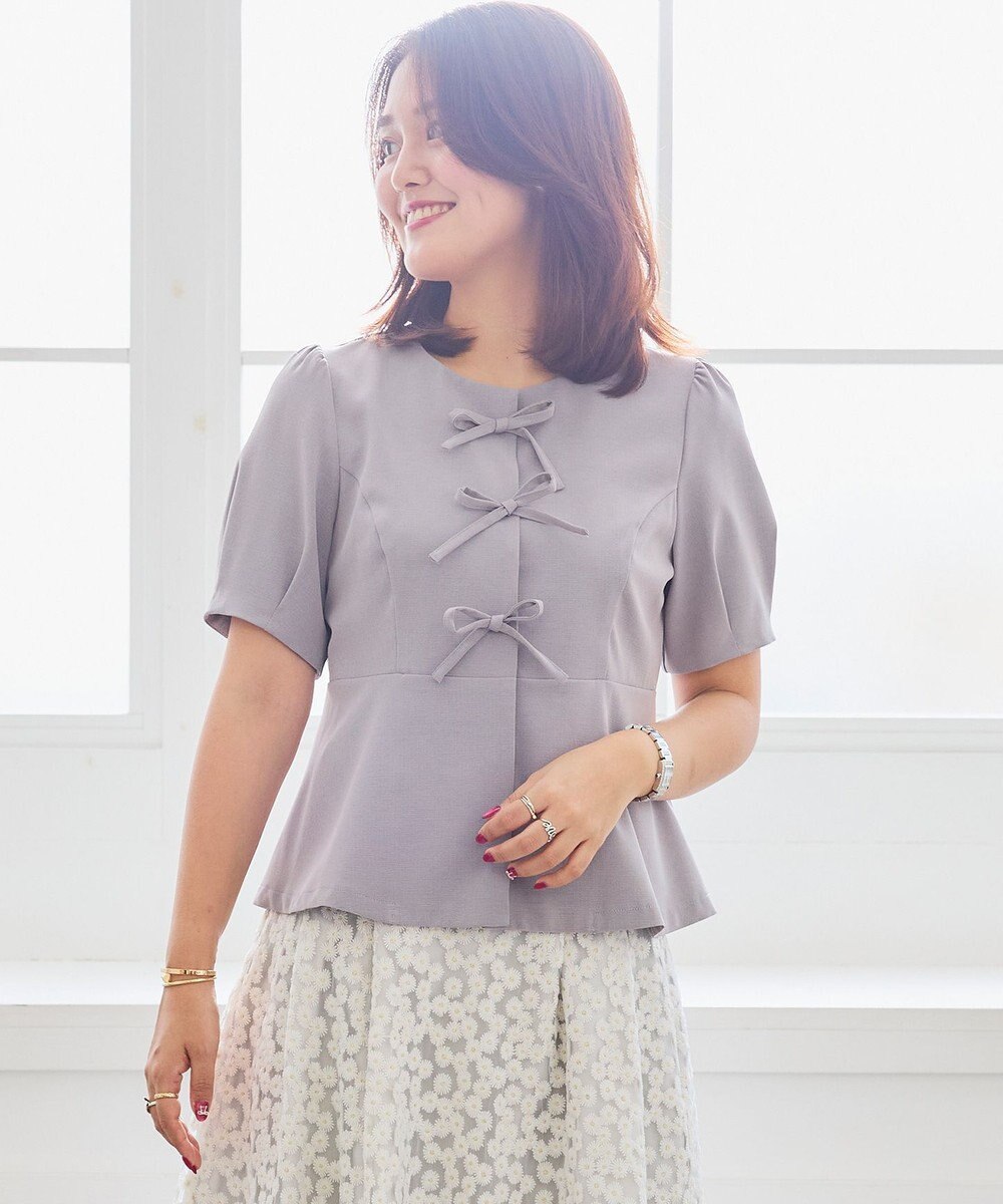 Feroux リボンブラウス ジャケット 