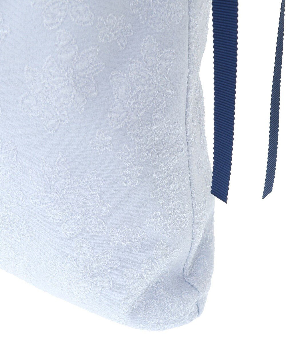 Maison de FLEUR ラインリボンジャカードトートバッグ 