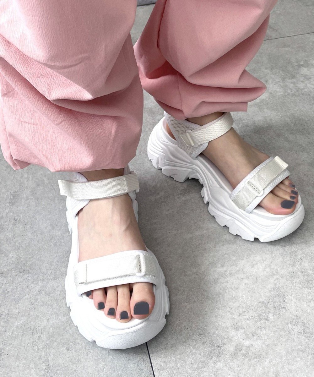 WEGO 【S～XLサイズ】厚底ダッドスポーツサンダル 