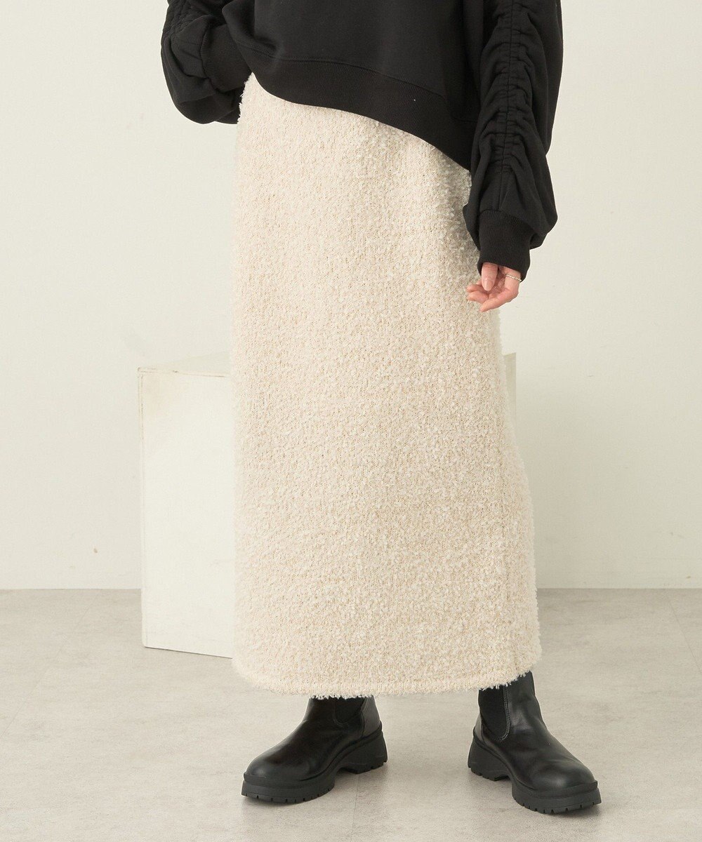 earth music&ecology ラメニットナロースカート 