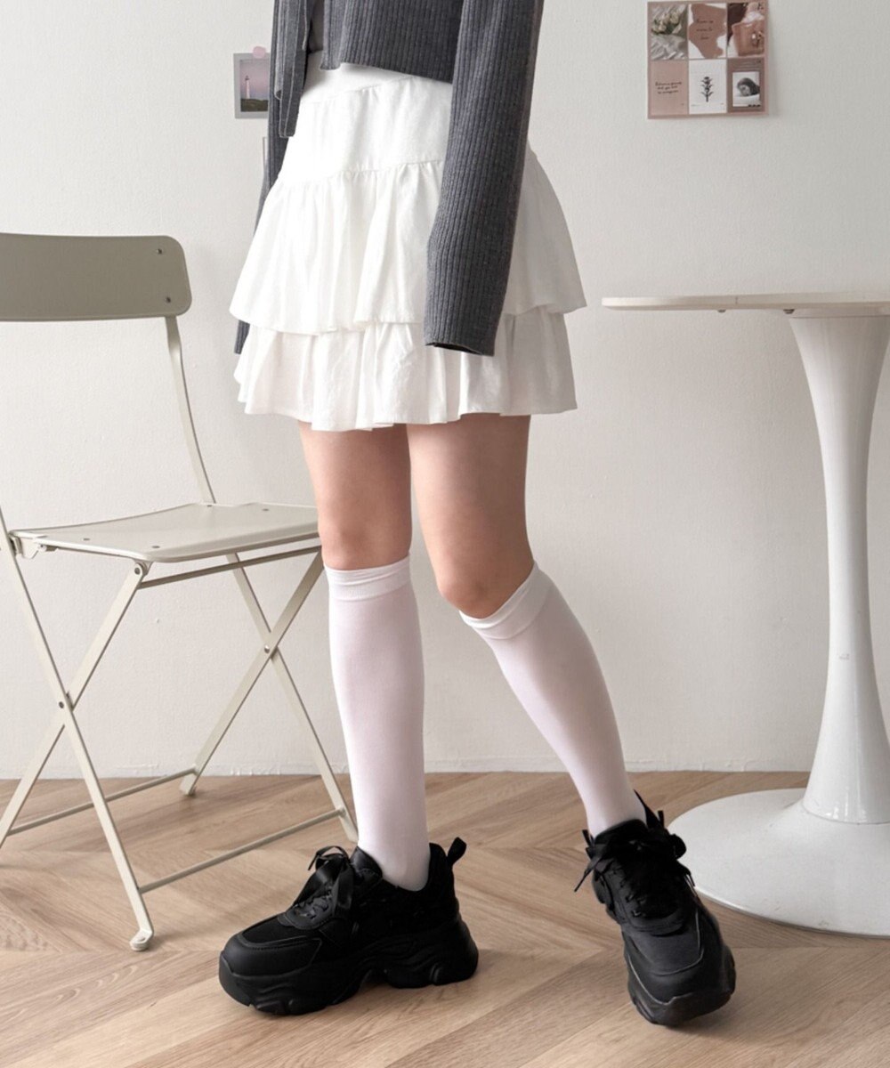 WEGO リボンデザイン厚底スニーカー 