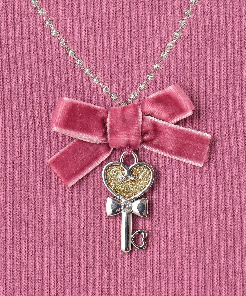 ANY KIDS 花柄ドッキングワンピース 