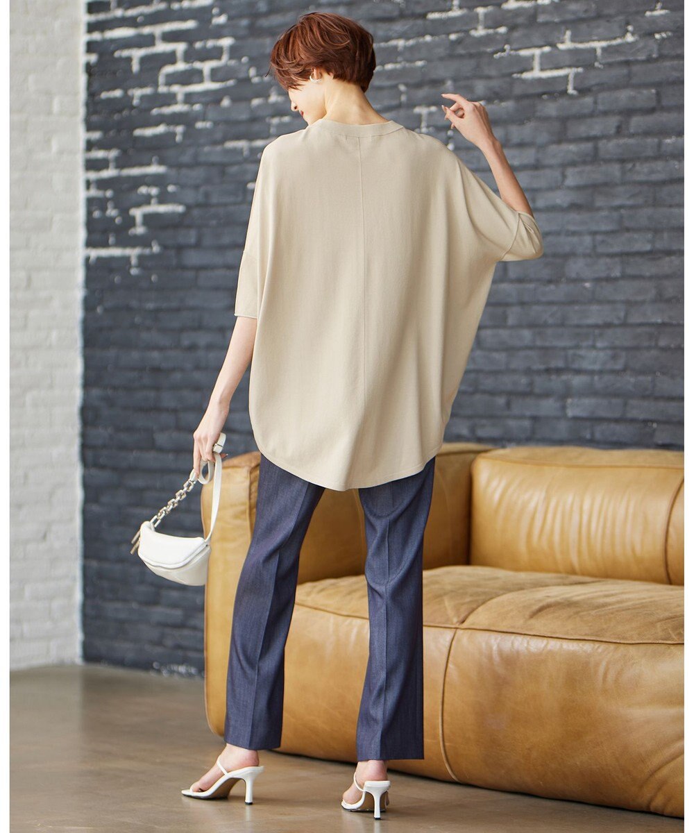 ICB 【人気のため新色追加・洗える】VIS/NYハイゲージ ５分袖プルオーバー 