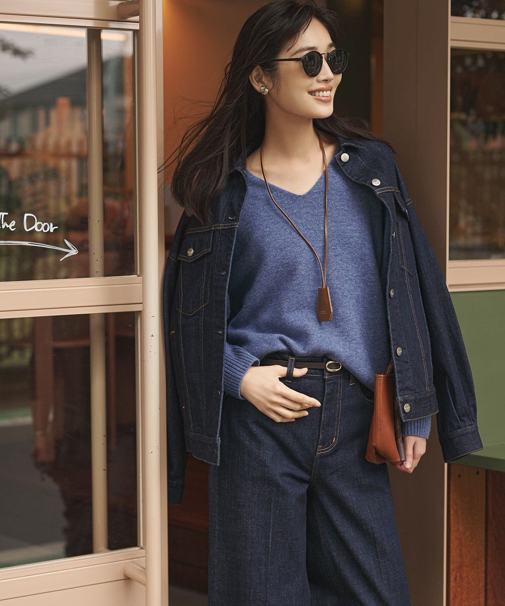 23区 L 【滝沢眞規子さん着用/RED CARD TOKYO×23区】オーバーサイズ デニム ジャケット 