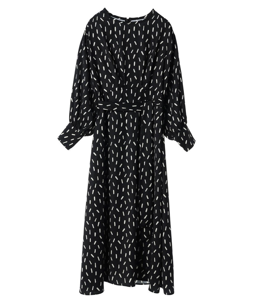 Green Parks armonia．スクエアドットプリントタックワンピース 