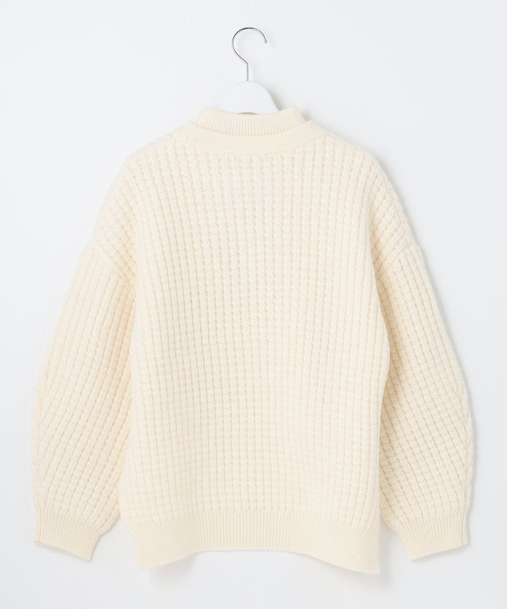 23区 【23区 lab.】ワッフル クルーネック ニット 