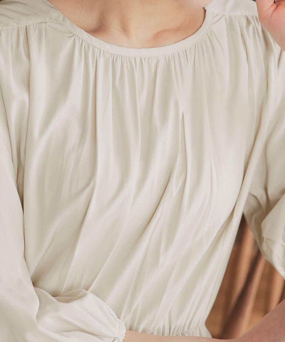 Tiaclasse 【2WAY・洗える】パフスリーブティアードマキシワンピース 