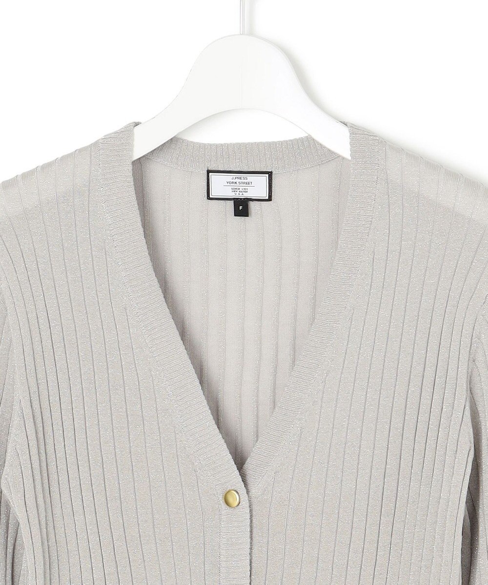 J.PRESS YORK STREET 【WOMEN】シアワイド リブカーディガン 