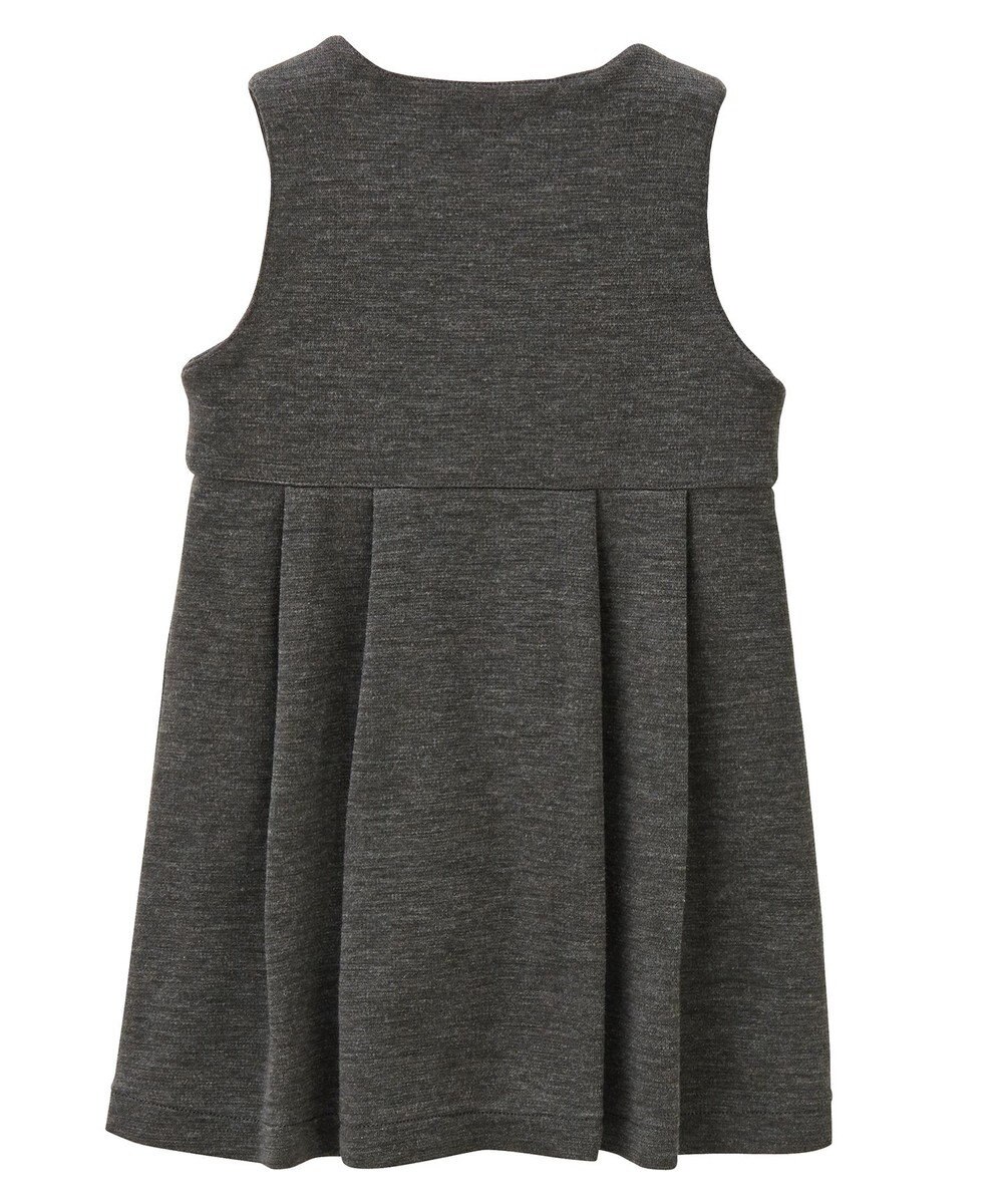 MIKI HOUSE HOT BISCUITS 【90-130cm】ポンチジャージ素材のジャンパースカート 