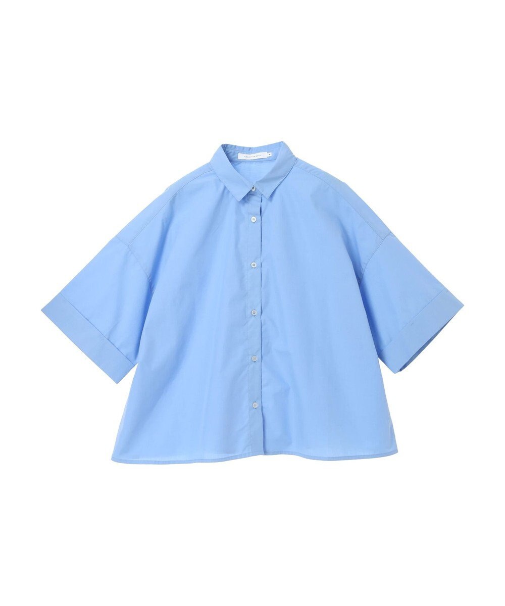 AMERICAN HOLIC イージーケア５分袖バックタックシャツ 