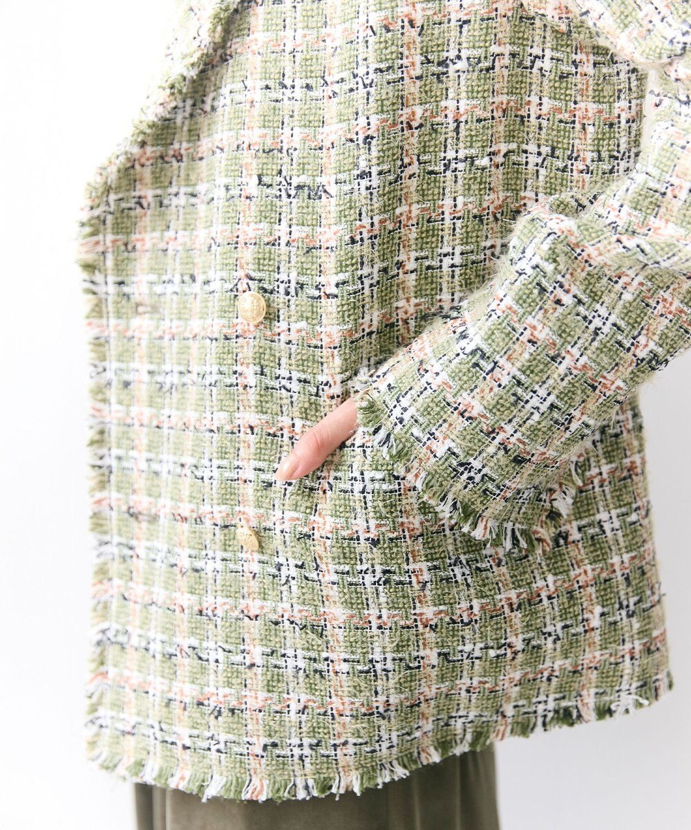 BEIGE， BERYL / ファンシーツイードダブルジャケット 