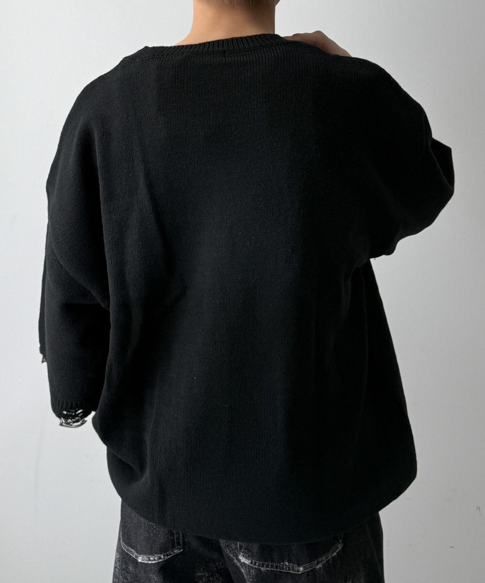 WEGO ダメージボーダーニットプルオーバー(SS) 