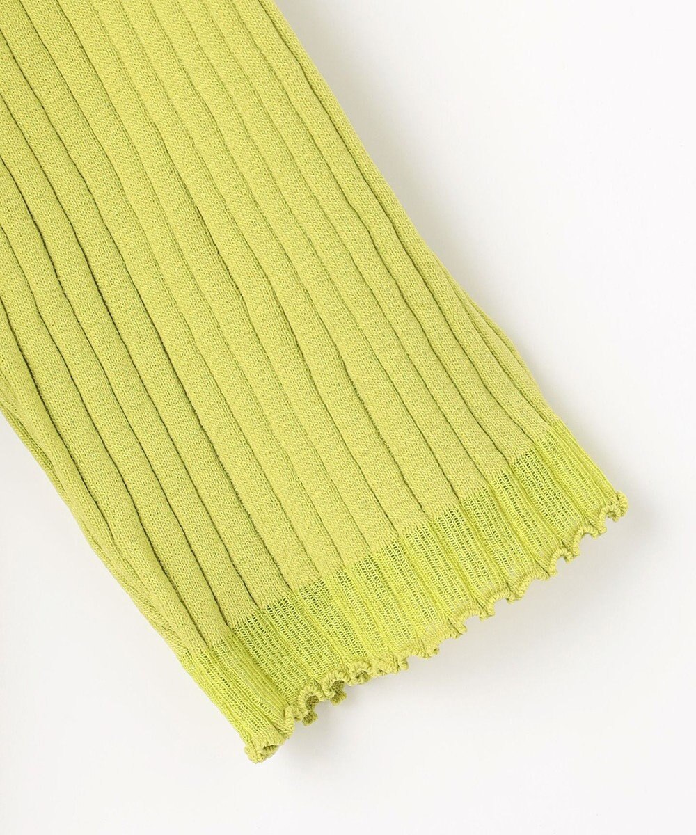 ANY L ポイントシアーリブニット 