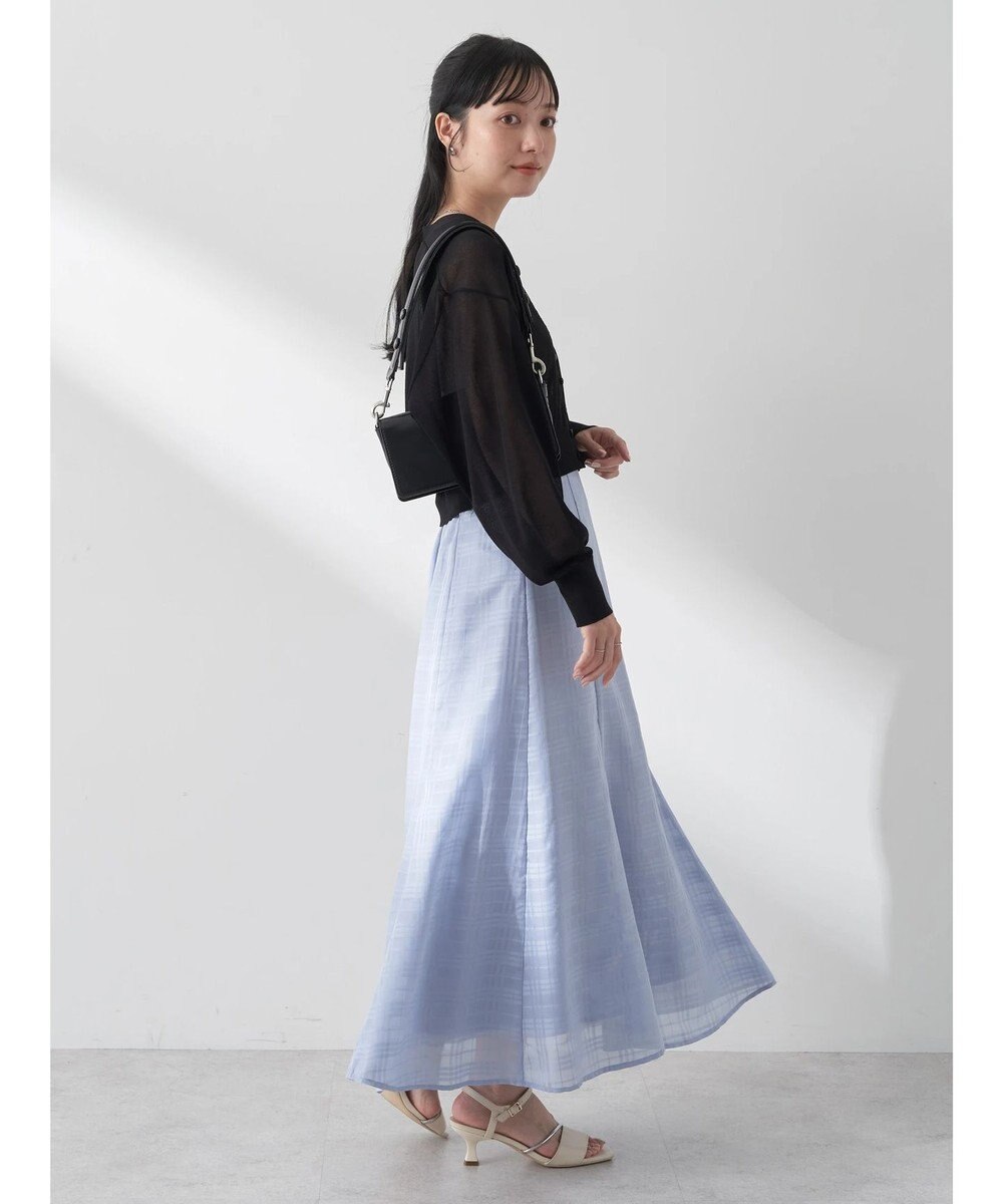 earth music&ecology シアーラメＶネックカーディガン 