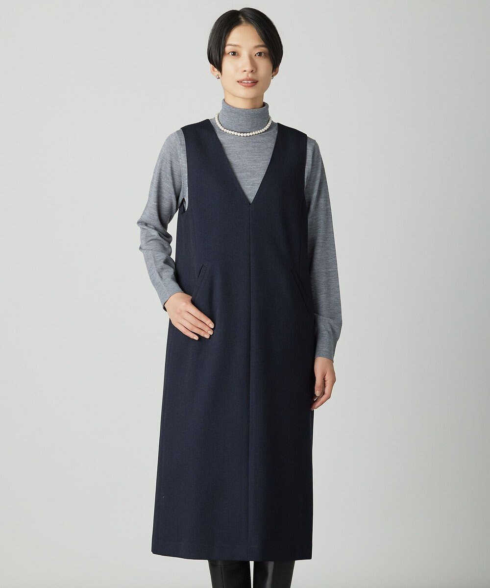 J.PRESS LADIES L ツムギートflannel ジャンパースカート 