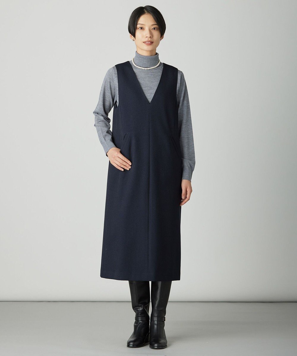 J.PRESS LADIES L ツムギートflannel ジャンパースカート 