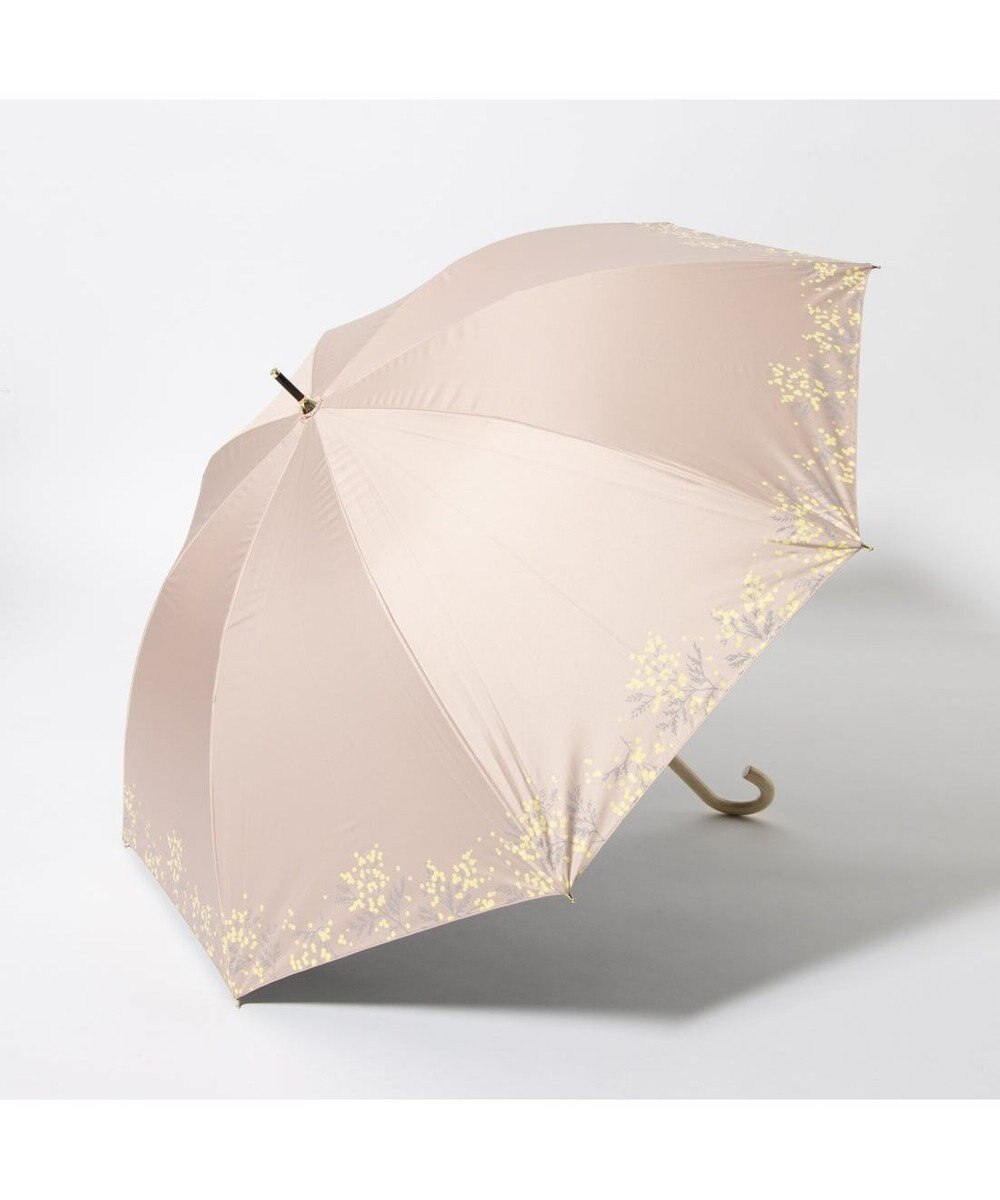 UNBILLION cache nez / 軽量サークルミモザプリントショートパラソル 