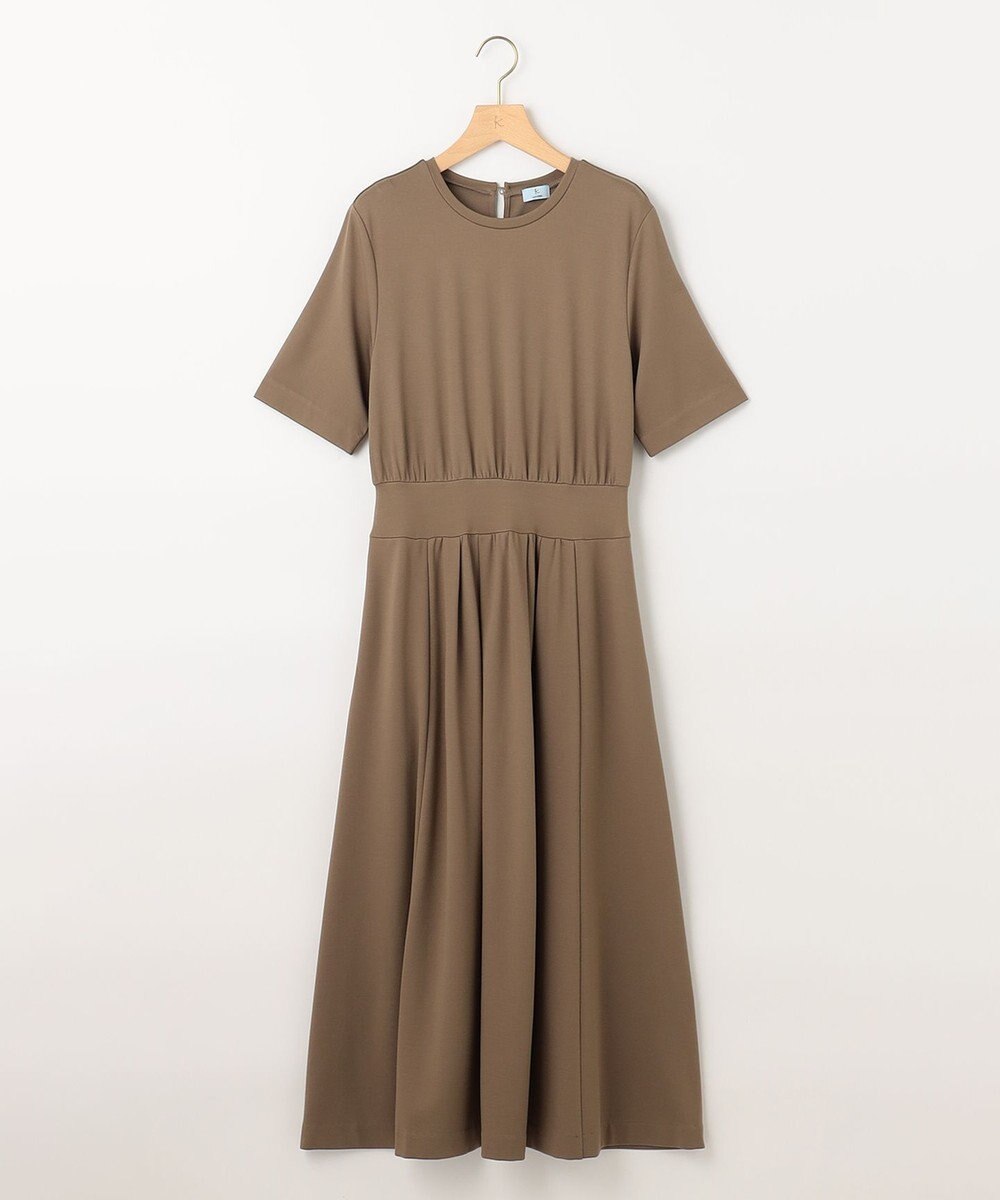 組曲 【接触冷感・洗える】美シルエットポンチ ワンピース 