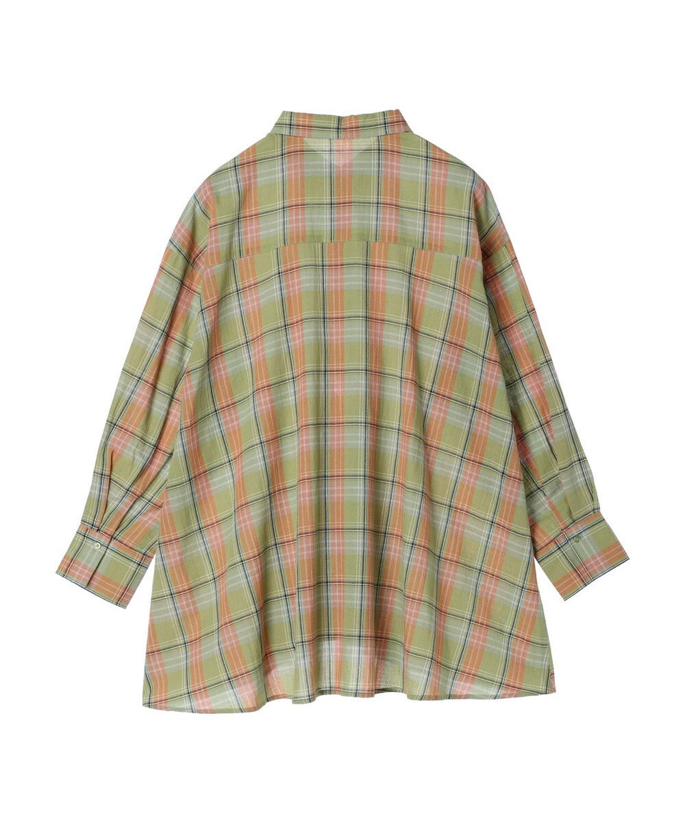 Green Parks チェック柄シャツチュニック 