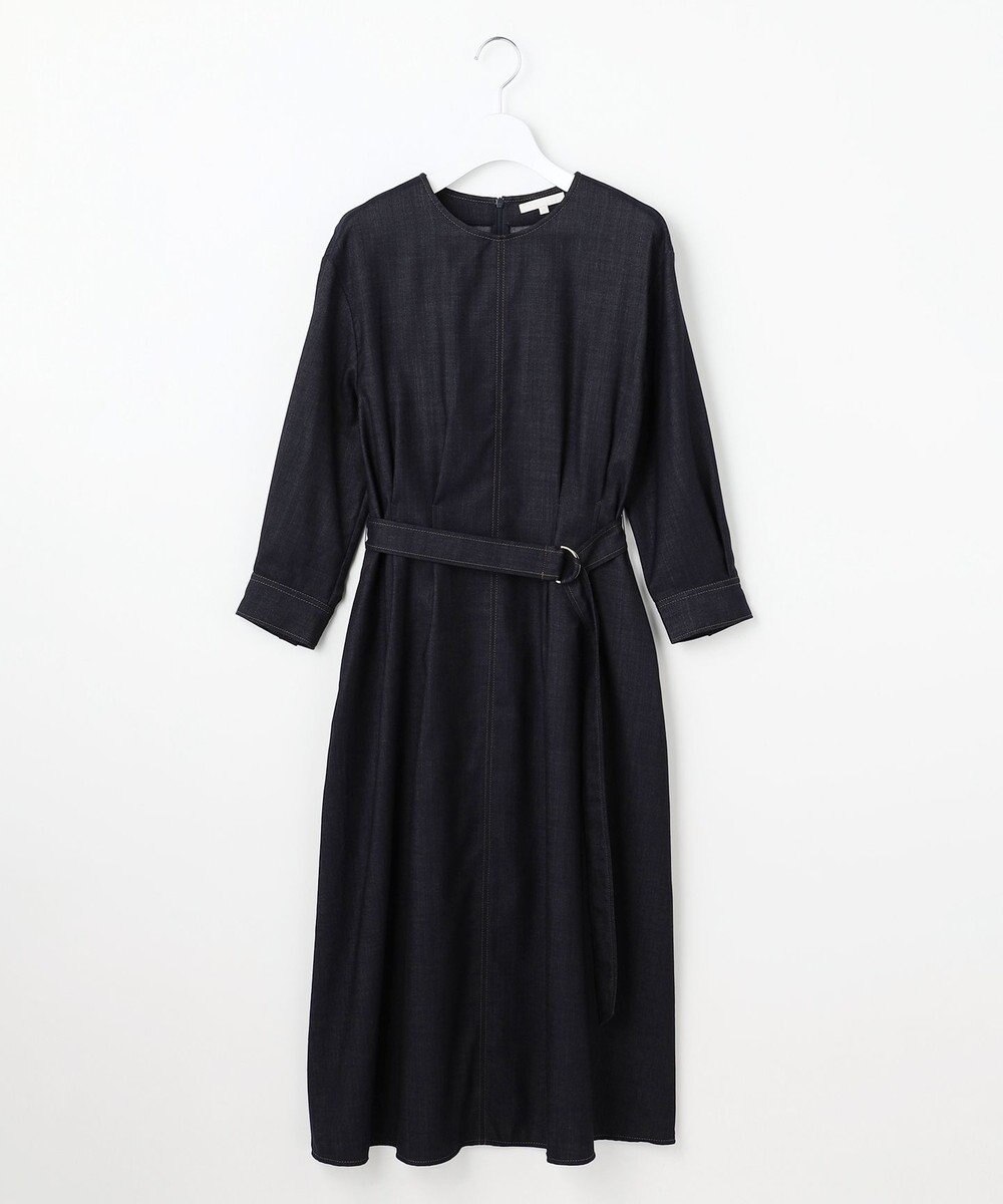 自由区 デニムライクツイル ワンピース 